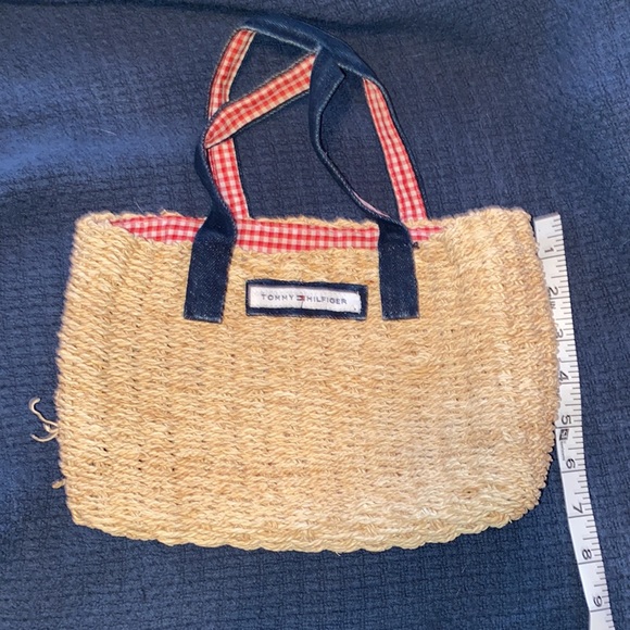 VINTAGE Tommy Hilfiger Small, natural straw Purse - Picture 2 of 7